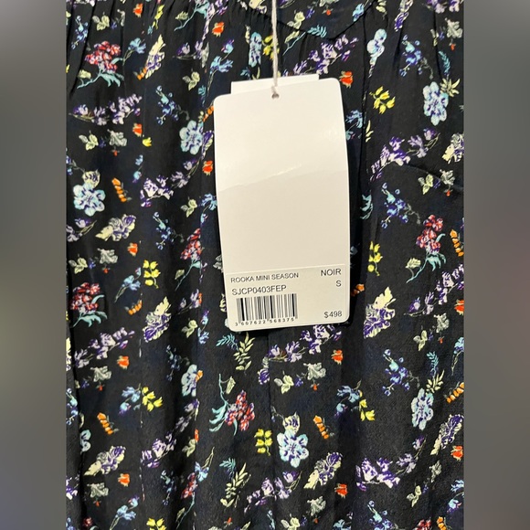 NWT ZADIG & VOLTAIRE ROOKA MINI SEASON MINI DRESS IN BLACK - Picture 4 of 6